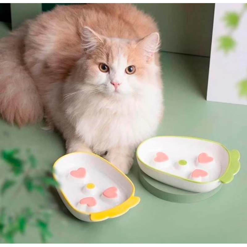 Comedouro Tijela Lento Para Cães e Gatos De Ceramica Ansiedade