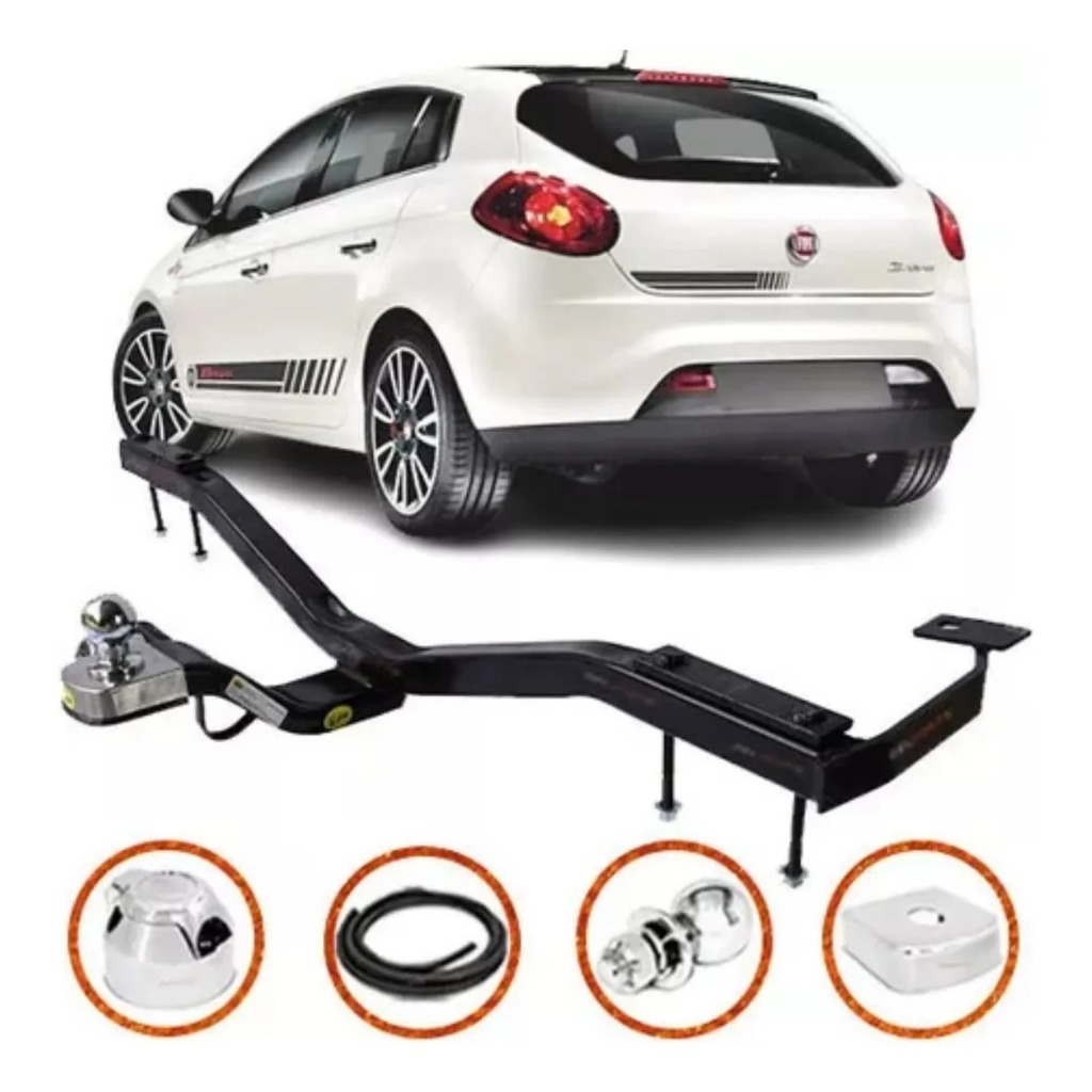 Engate Reboque Fixo Fiat Bravo 2011 a 2016 700kg em Oferta na Shopee