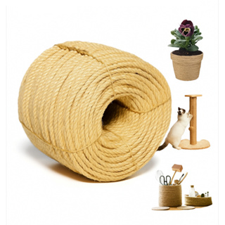 Corda Sisal 6mm - Artesanato Cordão Para Decoração Rústica Amarrações Leves e Médias  Jardinagem Sustentação de Planta em Oferta na Shopee