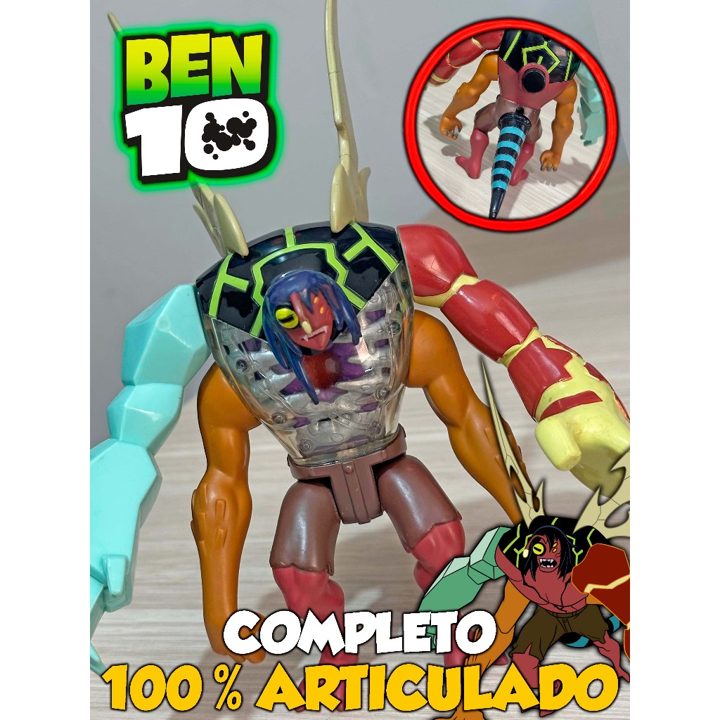 Boneco Kevin 11 Ben 10 Dna Alien Heroes Completo Original Bandai