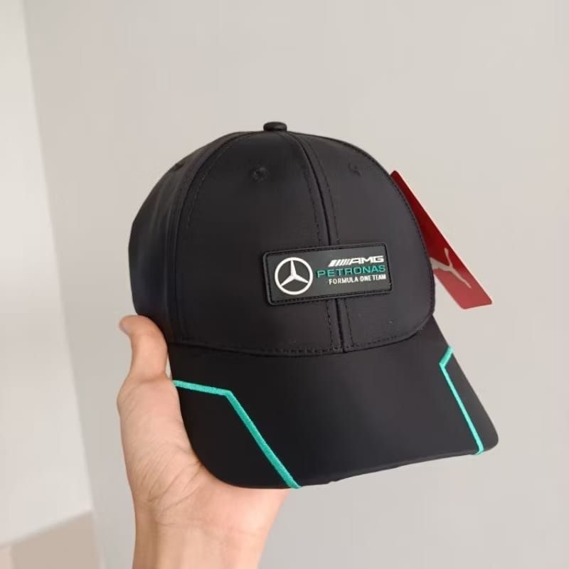 Boné Masculino Mercedes AMG Petronas Premium Aba Curva Masculino Ajustável F1 Corrida Varias cores