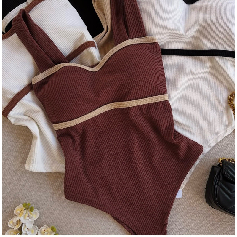 Body Feminino Com Bojo Canelado Ad em Oferta na Shopee