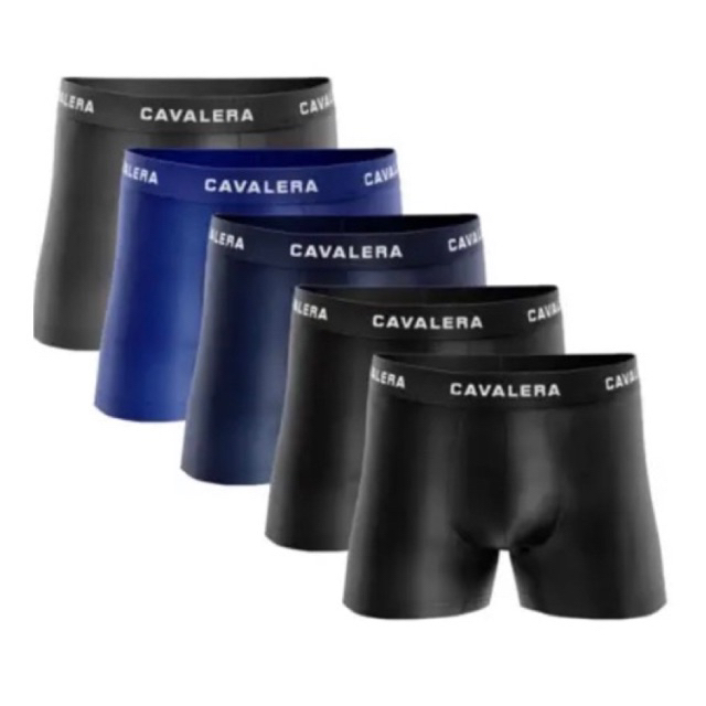 Cueca Boxer Masculina Sem Costura Kit 5 unidades Poliamida Conforto