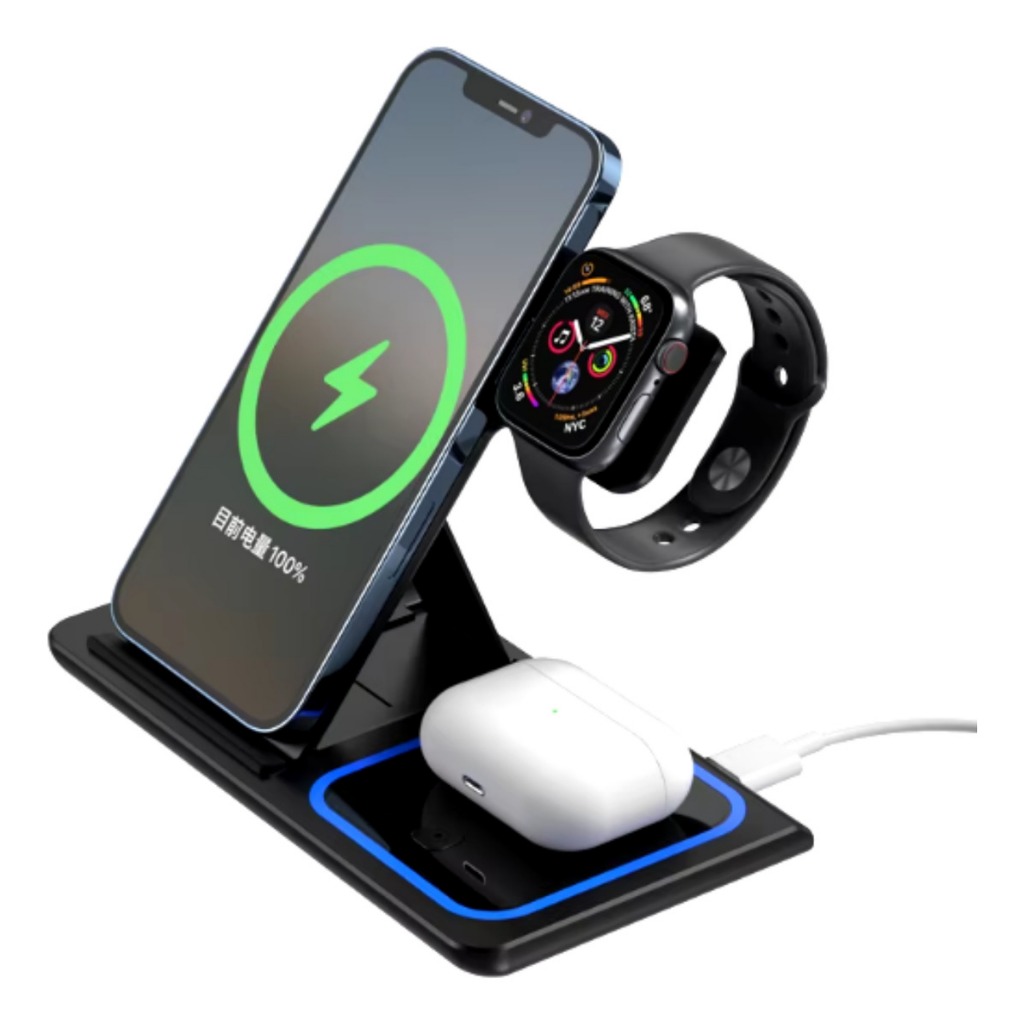 Dock Station Base Carregador Para Apple Watch iPhone Premium