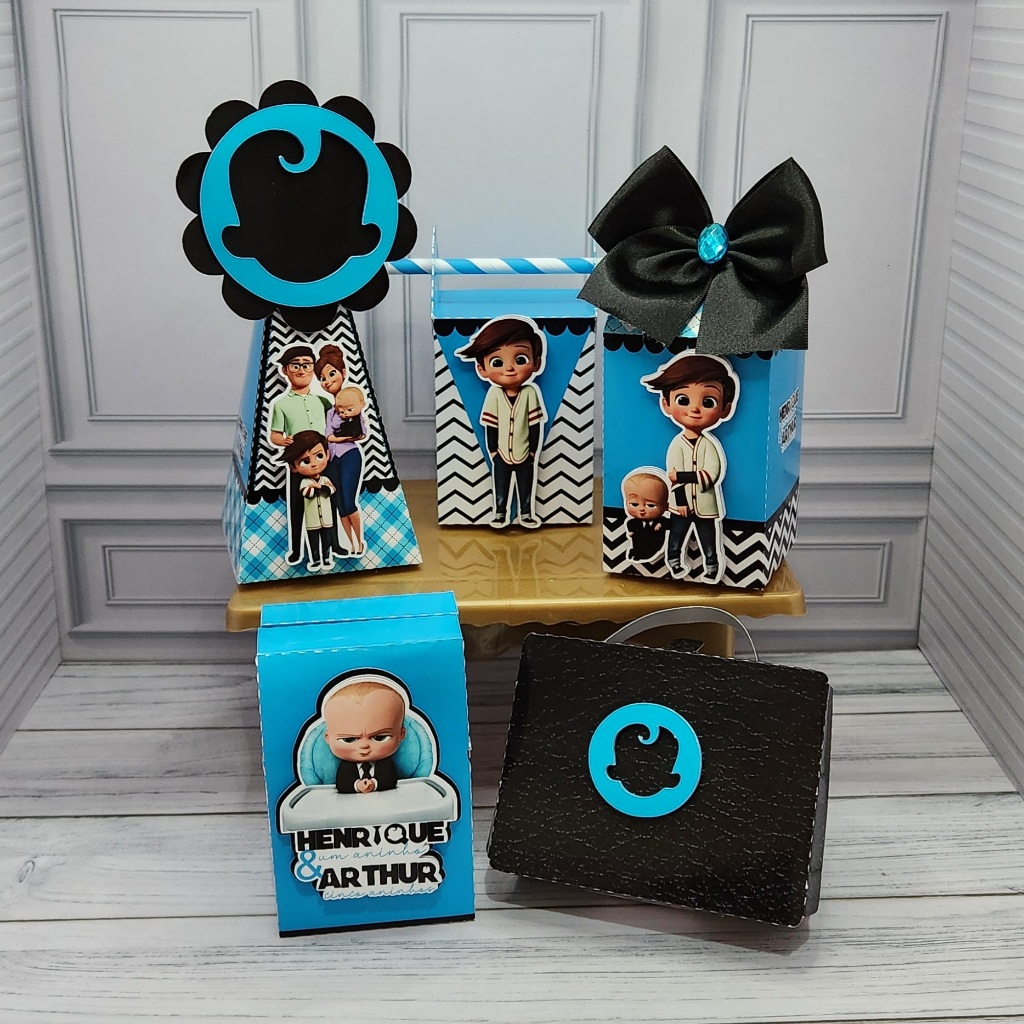 Caixinhas Personalizadas Poderoso Chefinho - Lembrancinhas Festa