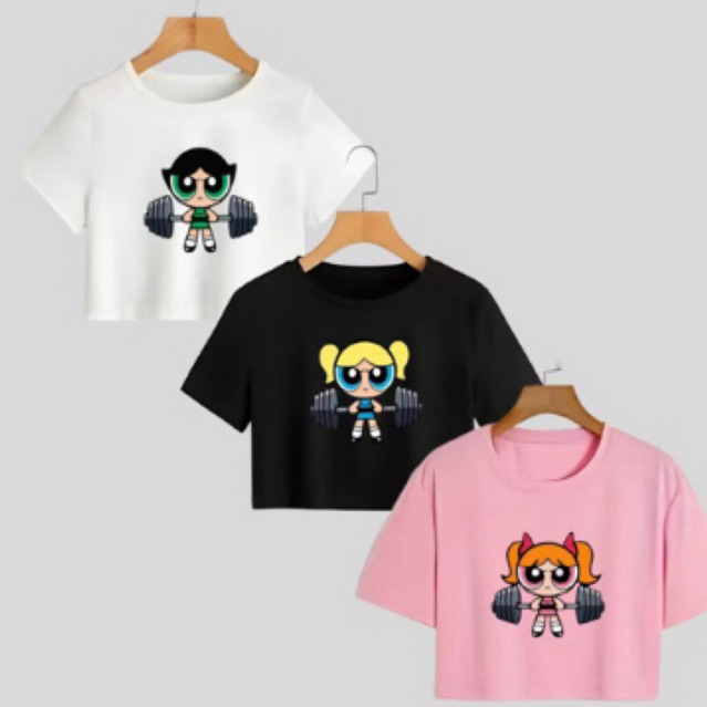 Cropped Blusinha Feminina Estampada Casual Academia Meninas Super Poderosas