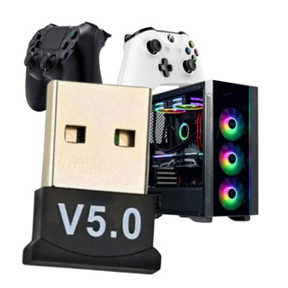 Adaptador Bluetooth 5.0 USB Pc Notebook Conecta Controle PS4 PS5 Fone Sem Fio Plug And Play