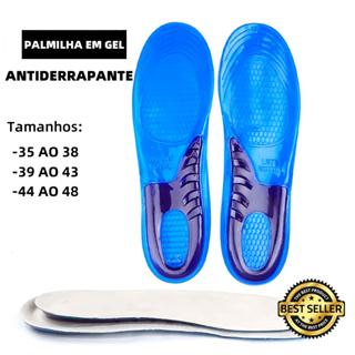 Palmilha Ortopédica Gel de Silicone para Dores nos Pés Anti Impacto para Sapato VIVA em Oferta na Shopee