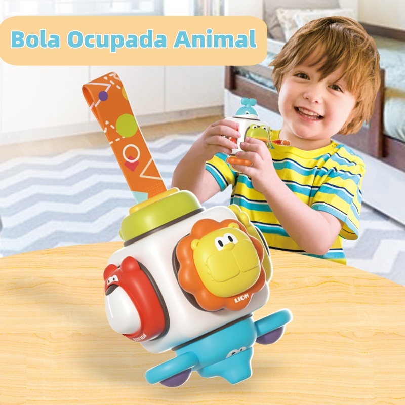 Bola ocupada de animal bola de agarrar para treinamento sensorial do bebê aprendizado precoce em Oferta na Shopee