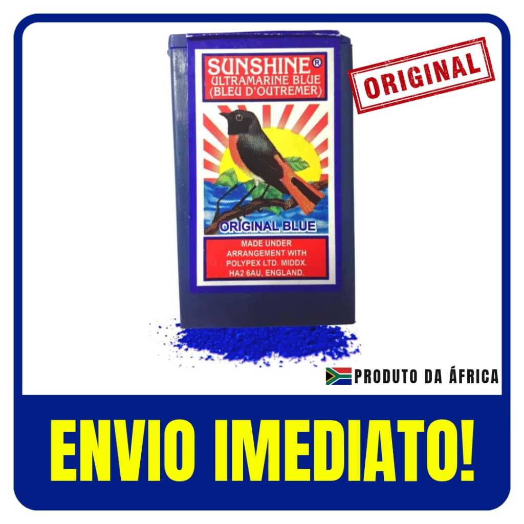 Wagi Africano Anil em Pó Oage Original Blue 30g Sunshine em Oferta na Shopee