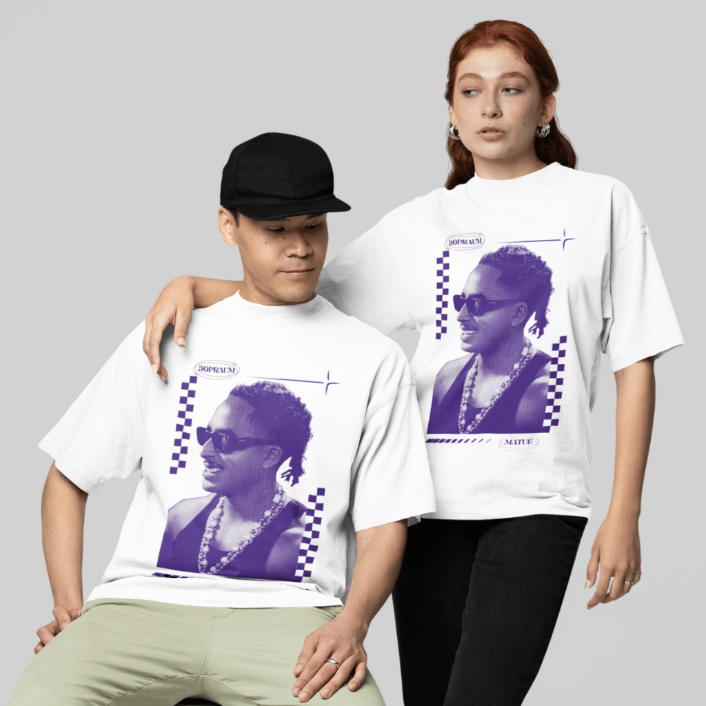 Camiseta Oversized Rapper Matuê Festival The Town 2025 Moda Streetwear Tendência 100% Algodão
