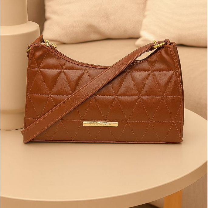 Bolsa Feminina Baguete Compacta Estilo Mila para Usar no Ombro ou Mão