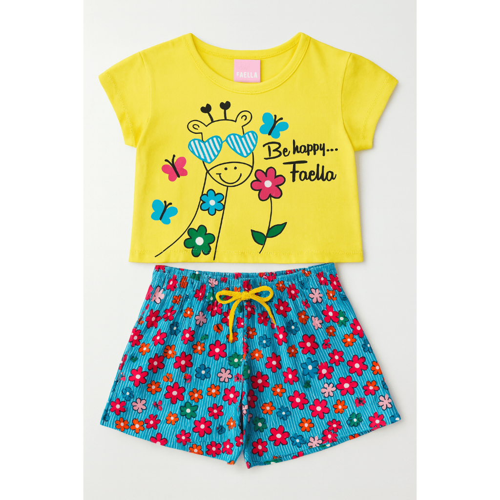 Conjunto Infantil Menina Verão 2 ao 14  - PRONTA ENTREGA em Oferta na Shopee