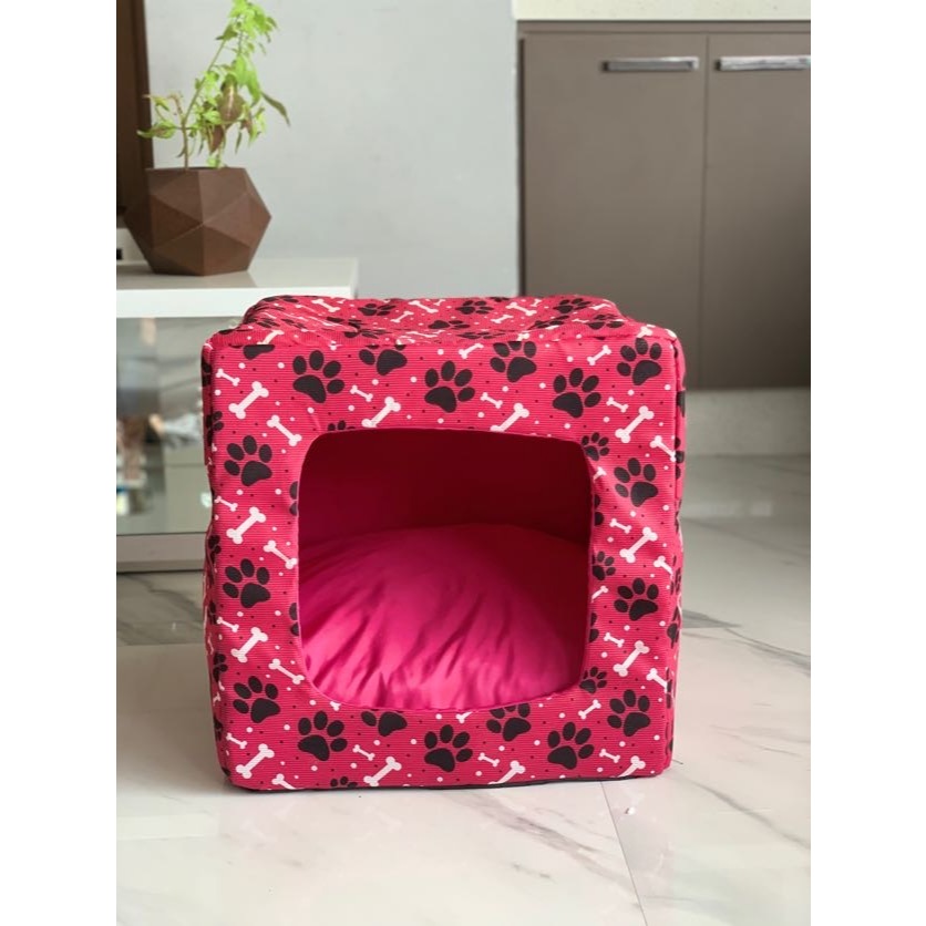 Cama Pet 3 em1 Toca/Europa para Cachorro e Gato Caminha Pet