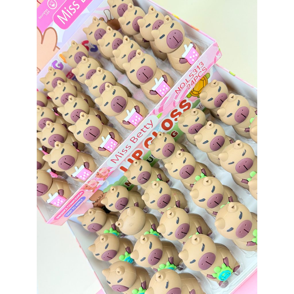 LIP GLOSS CAPIVARA Promoções BOX C/24 em Oferta na Shopee