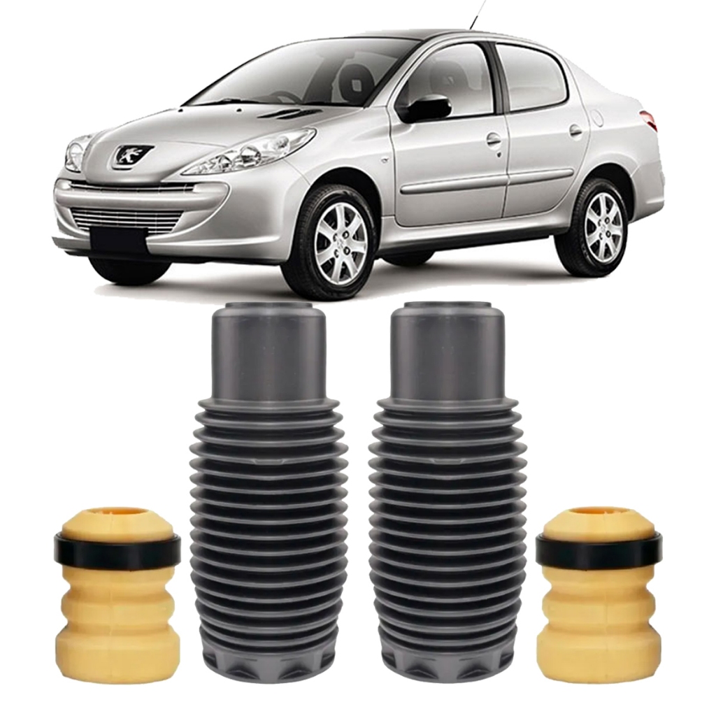 Kit Batente Coifa Amortecedor Suspensão Dianteiro Peugeot 207 Passion / Sedan 2009 Até 2014 em Oferta na Shopee