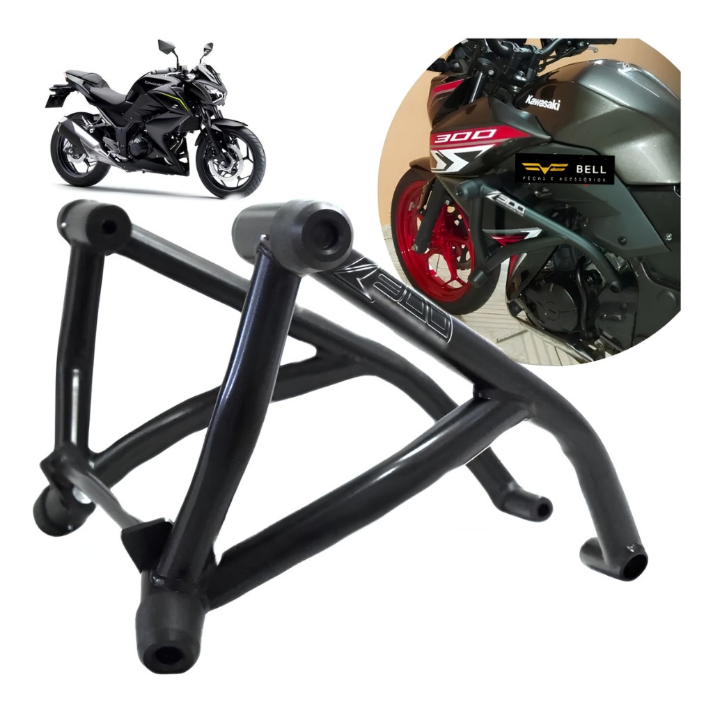 Protetor Motor Slider Stunt Race Kawasaki Z300 2015 A 2019 Stunt Cage