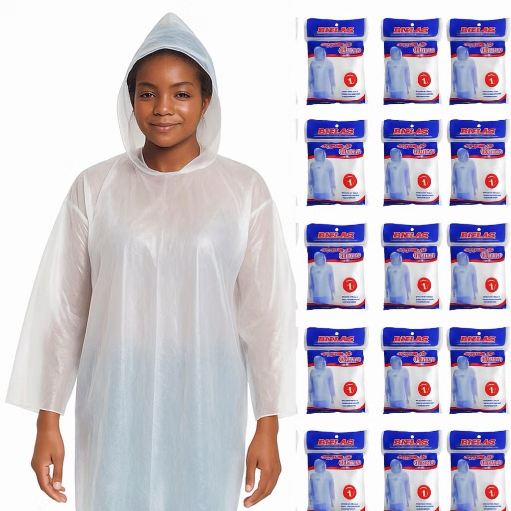 Capa De Chuva Descartável Transparente Estádio Capa De Chuva  Para Show Festa