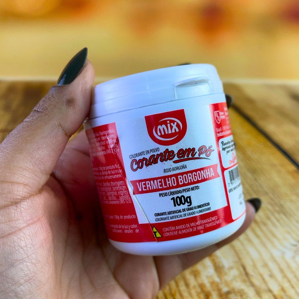 1~5 CORANTE EM PÓ PARA O MORANGO DO AMOR,VERMELHO BORGONHA 100 GRAMAS (MIX)