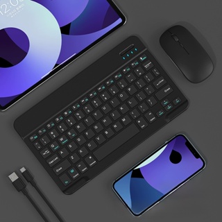 Kit Teclado e Mouse Sem Fio Bluetooth Colorido Macaron Para PC iPad Tablet Notebook - XTRAD em Oferta na Shopee