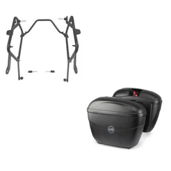Suporte Lateral Chapam + Par de Bau 21 Litros Givi E21 - Royal Enfield Meteor 350