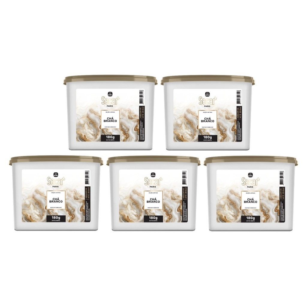 5un Novo Anti Mofo Secar Chá Branco 180g - Evita Mofo Armário Gaveta Aromatico Casa Lar