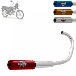 Escapamento Escape Gemoto Racing Para Moto Cg Titan 1976 a 1999