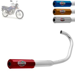 Escapamento Escape Gemoto Racing Para Moto Cg Titan 1976 a 1999 em Oferta na Shopee