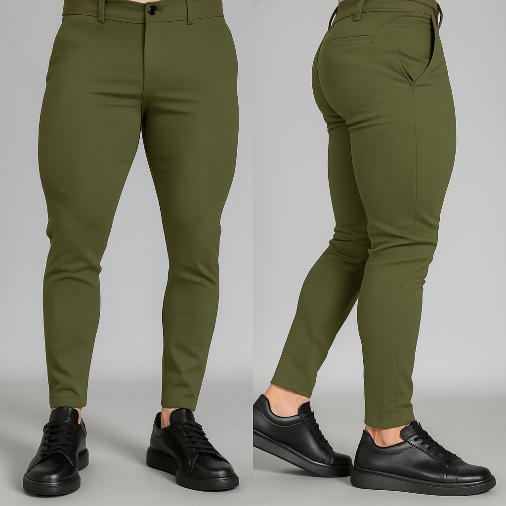 Calça Alfaiataria Masculino Slim Bolso Faca Bengaline