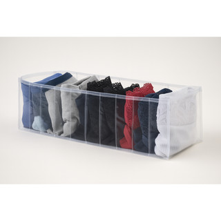 Kit 3 Organizador Gavetas Calcinha Cueca Meia gravatas Multiuso Guarda Roupa