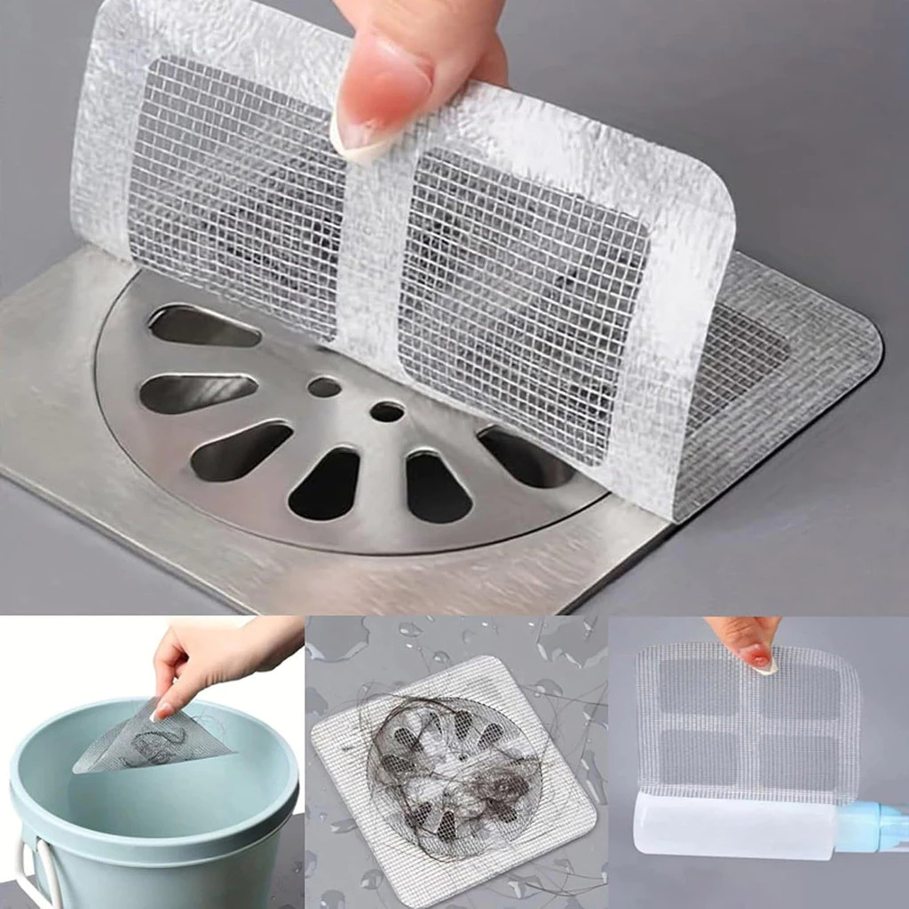 KIT 5-20 Pçs Tela Protetor Ralos Adesivos Anti Inseto Anti-Odor Descartáveis