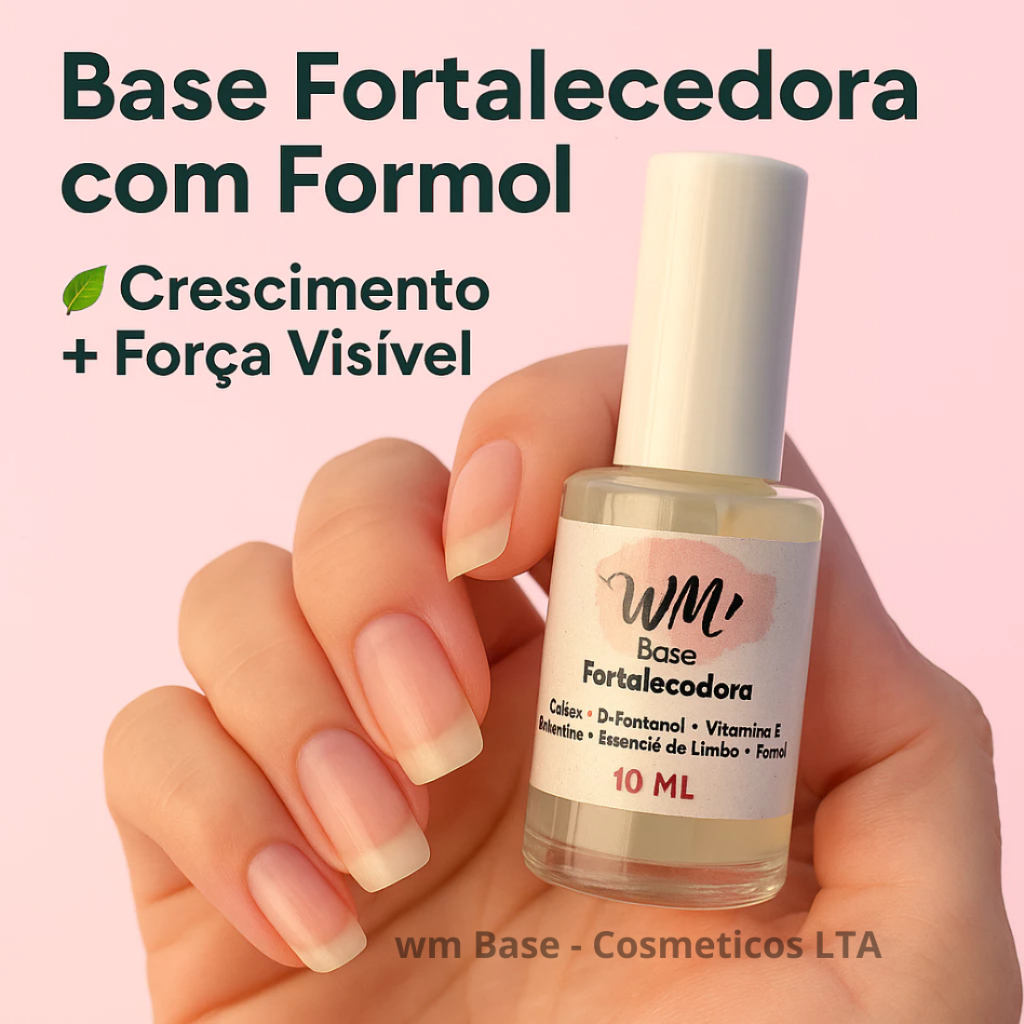 kit 03 Base Fortalecedora WM + Amolecedor de Cutícula Manicure Salão Ótima Qualidade — imagem 2 de 2