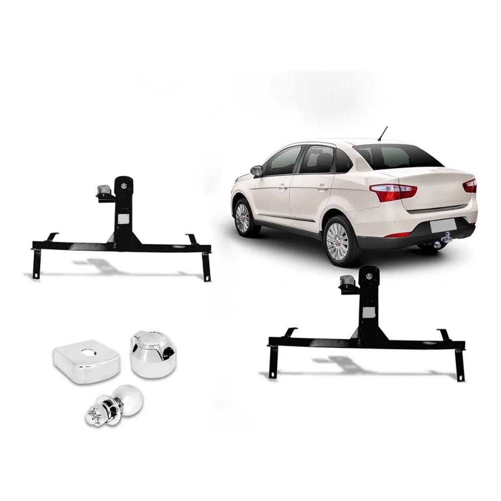 Engate Reboque Fixo Fiat Grand Siena 2012 até 2023 500kg em Oferta na Shopee