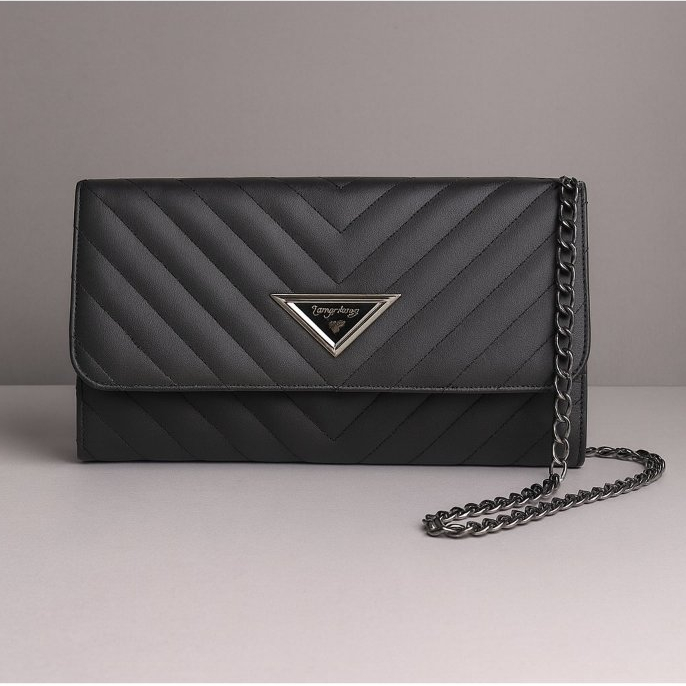 Bolsa Feminina Corrente Luxo Vegas Colors Grafite Lançamento em Oferta na Shopee