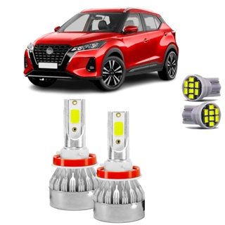 KIT ULTRA LED NISSAN KICKS 2016/2022 20000 LÚMENS 6500K BAIXA em Oferta na Shopee
