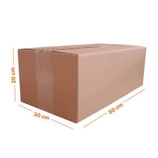 05 Caixas De Papelão Semi Nova Para Correios Sedex Mudanças 50x30x20 Cm em Oferta na Shopee