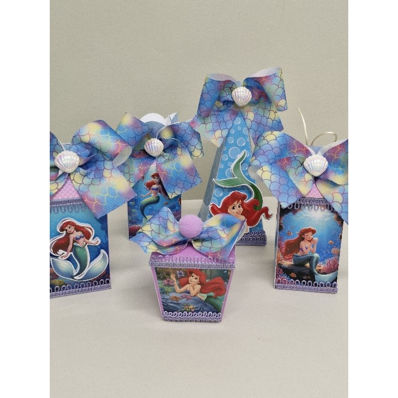 Kit Festa Infantil Ariel-Festa Ariel-lembrancinhas personalizadas-caixas personalizadas- Papelaria Personalizada .
