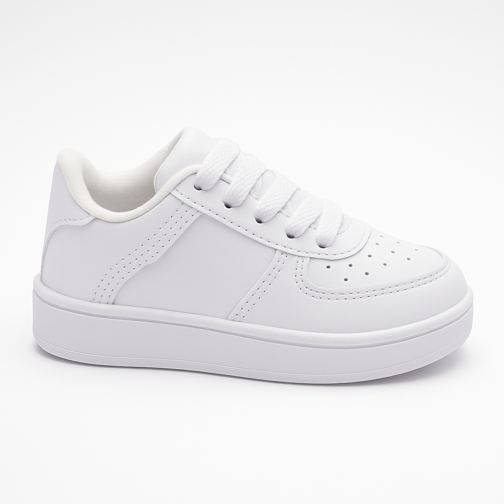 Tênis Branco, Conforto e Estilo para Meninas - Tamanhos 18-33!