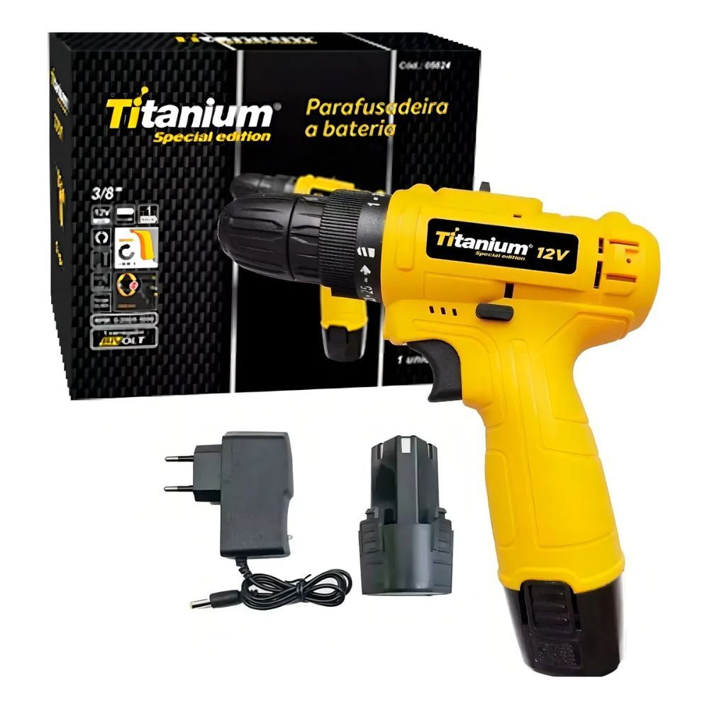 Parafusadeira 12V 1,2Ah Special Edition 06238 - Titanium - Home & Living