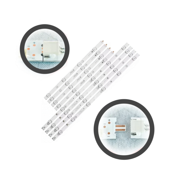 Barra de LED Compatível com Philco PH43N91DSGWA, PH43N91DSGW - Kit 4 Barras com 10 Led's de 3V cada