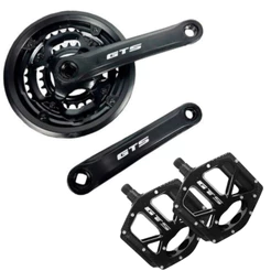 Pedivela Pedal Gts Tipo Shimano Reduzido 42/34/24 Preto / Pedal Plataforma GTS Alumínio Rosca Grossa