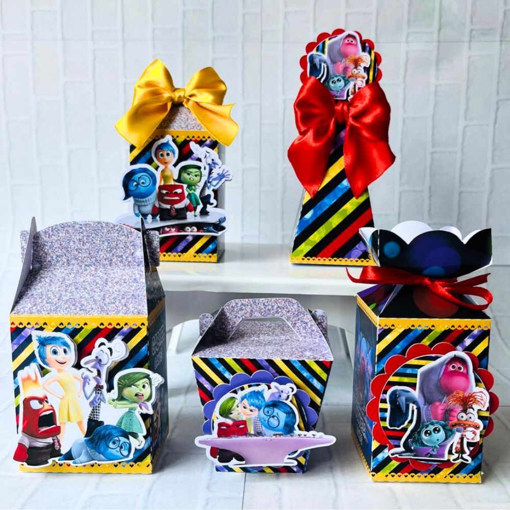 Kit Caixa Divertidamente / Personalizados Divertidamente / Lembrancinhas de Festa / Aniversário / Pegue e Monte.