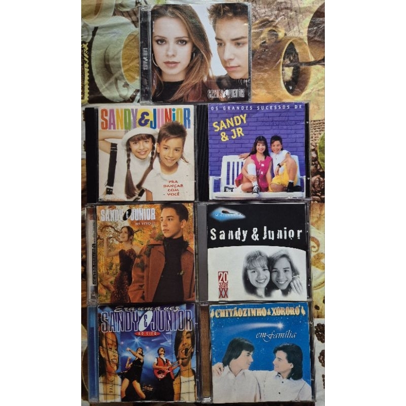 Cds Sandy & Junior De Época Originais Em Bom estado de conservação.
