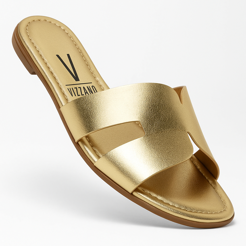 Sandália Rasteirinha Vizzano Feminina Brilho Original 6371 Dourado em Oferta na Shopee