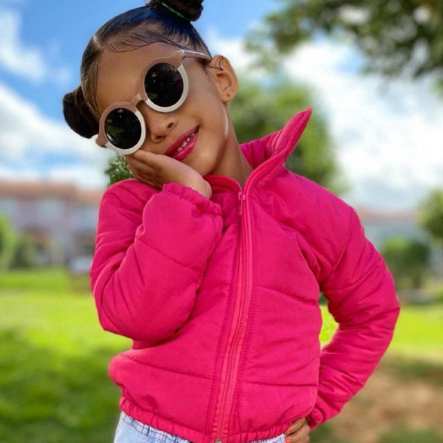jaqueta bobojaco infantil moda blogueirinha blogueira moda inverno quente em Oferta na Shopee