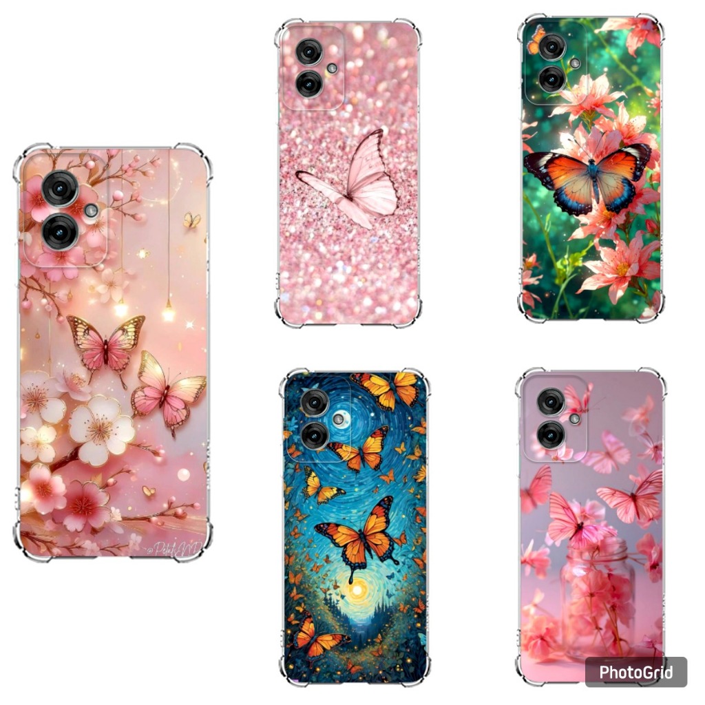 Capa Motorola G06, G56 , G86 Capa Tpu Desenhos BORBOLETAS em Oferta na Shopee