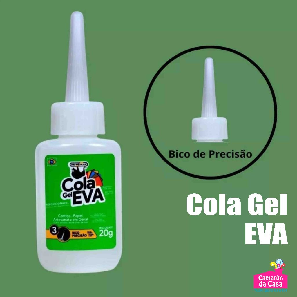 Cola Gel para EVA com Bico de Precisão Tudo com 20g Rendicolla Ideal p/ EVA Papel Cortiça Artesanato em Oferta na Shopee