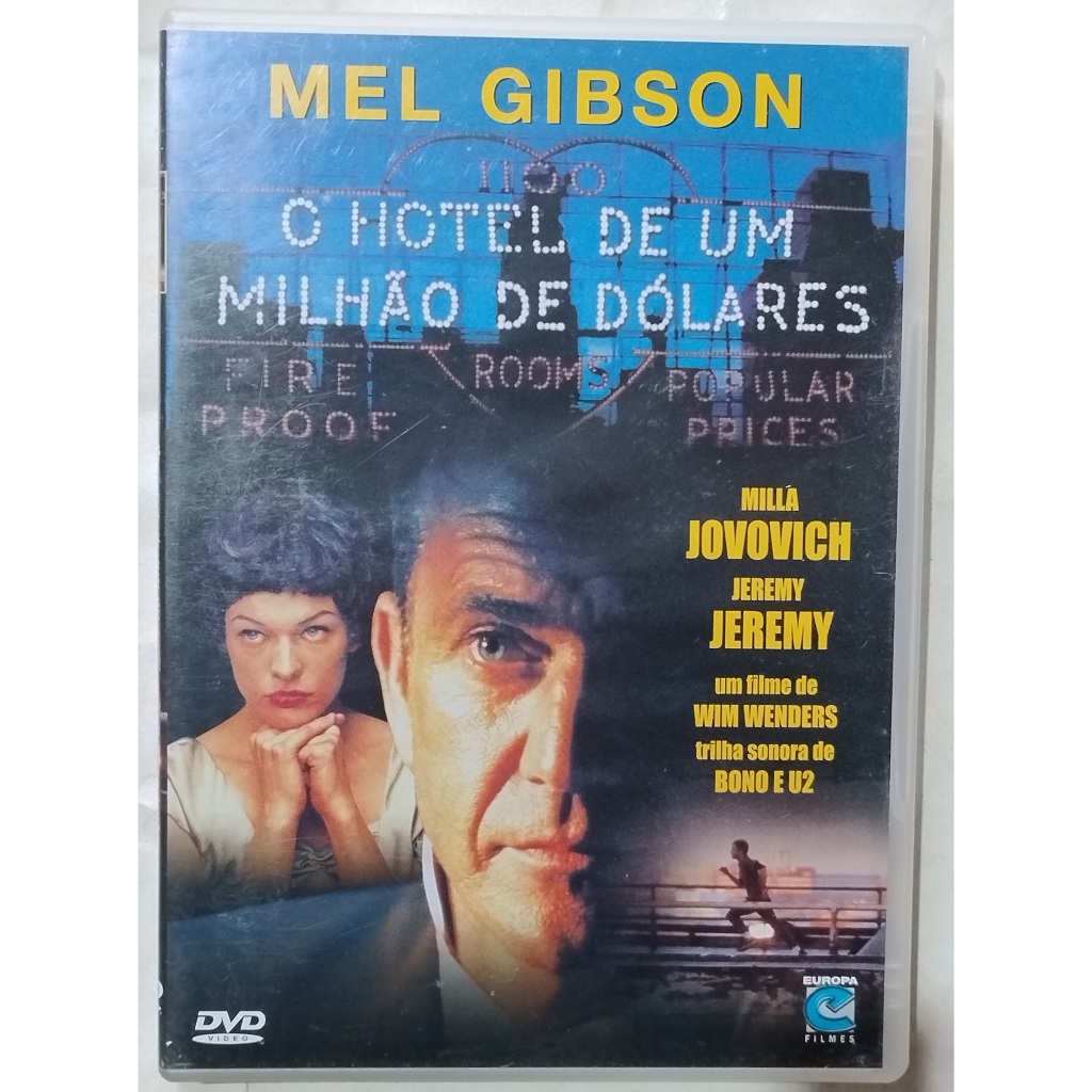 Dvd O Hotel de um Milhão de Dólares Mel Gibson Milla Jovovich Otimo Estado