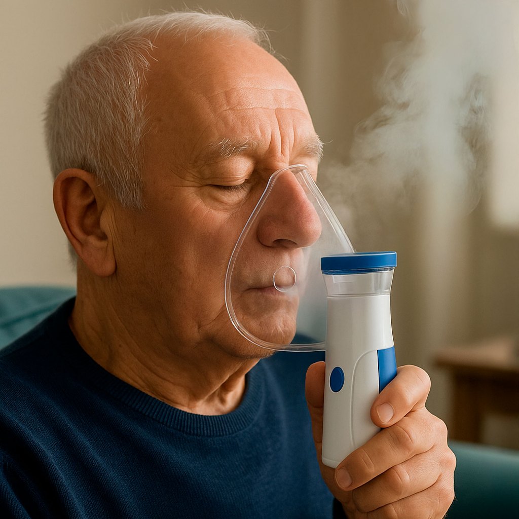 Nebulizador Portátil Ultrassônico Inalador Silencioso para Crianças, Adultos e Idosos Recarregável