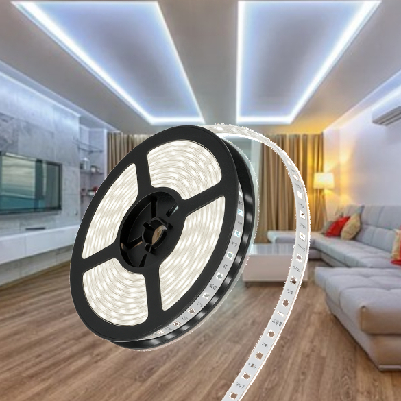 Fita Super Led Rolo 5m 3528 12v Branco Frio Para Espelhos - Cabeceiras - Prateleiras - Balcões de Cozinha em Oferta na Shopee